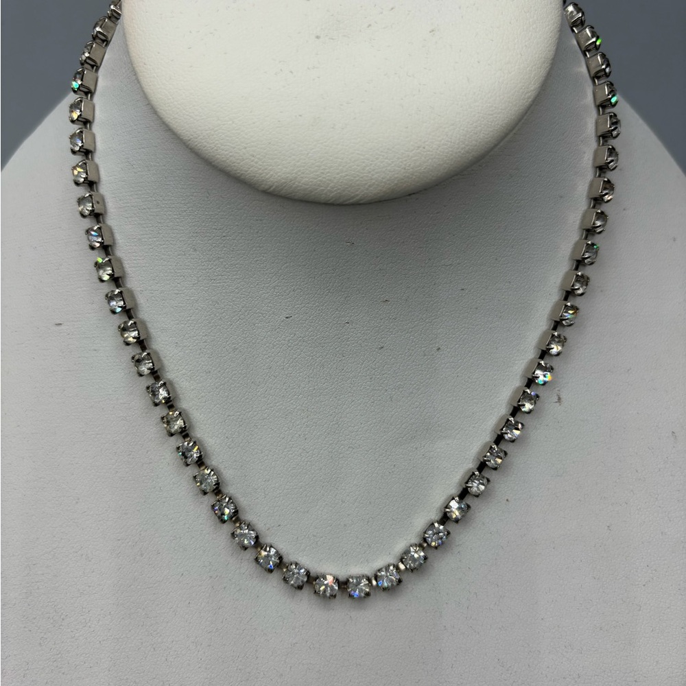 Vintage Single Strand Rhinestone Necklace JP149 2/$20